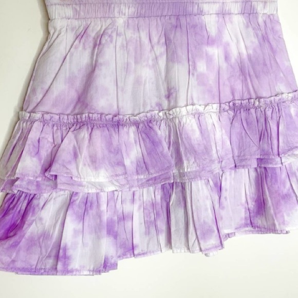 (A7) Generation Love Athena Lilac Tie-dye Ruffled Mini Skirt, Size XS, NWT - Picture 9 of 11